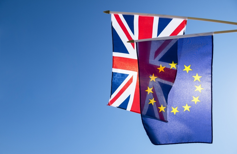 EU and UK flags